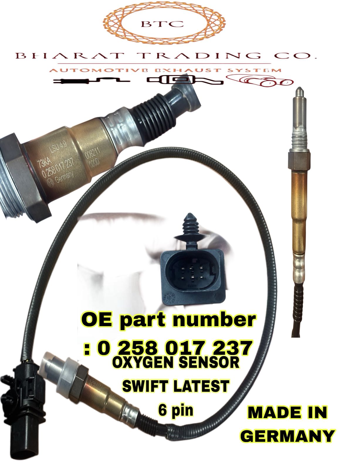 Oxygen Sensor (Bosch LSU 4.9, OE 0 258 017 237)
